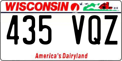 WI license plate 435VQZ