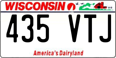 WI license plate 435VTJ