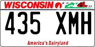 WI license plate 435XMH