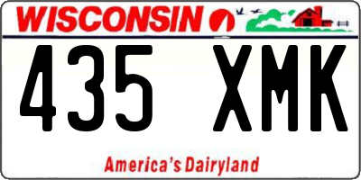 WI license plate 435XMK