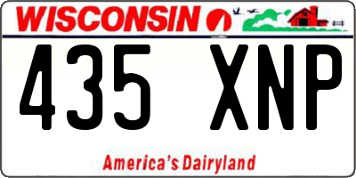 WI license plate 435XNP