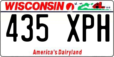 WI license plate 435XPH