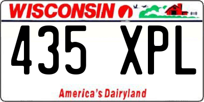 WI license plate 435XPL