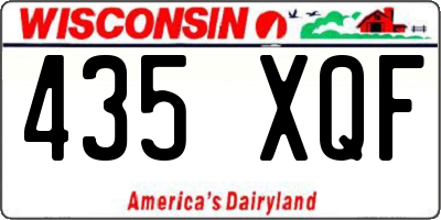 WI license plate 435XQF