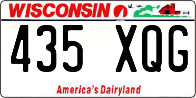 WI license plate 435XQG