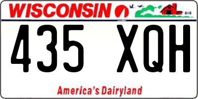 WI license plate 435XQH