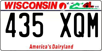 WI license plate 435XQM
