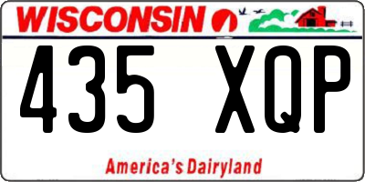 WI license plate 435XQP