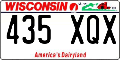 WI license plate 435XQX