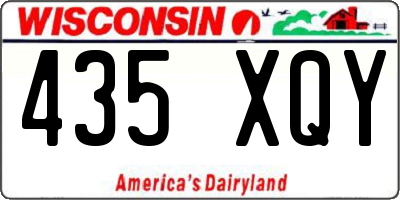 WI license plate 435XQY