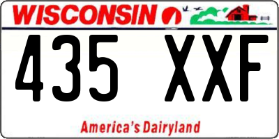 WI license plate 435XXF