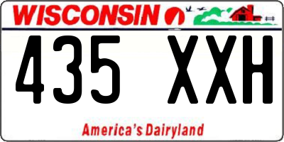 WI license plate 435XXH