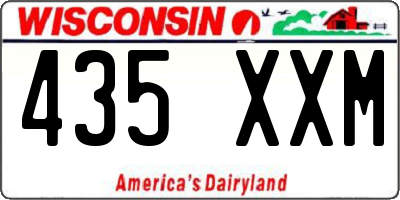 WI license plate 435XXM