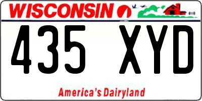 WI license plate 435XYD