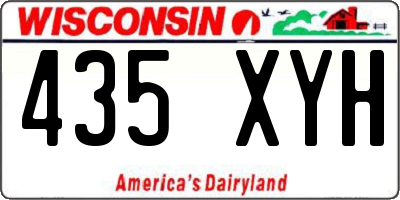 WI license plate 435XYH
