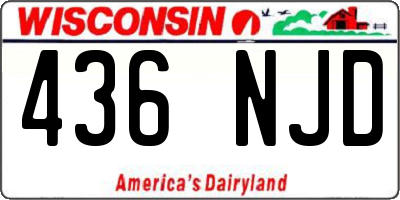 WI license plate 436NJD