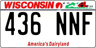 WI license plate 436NNF