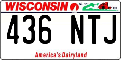 WI license plate 436NTJ