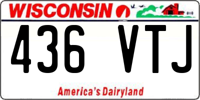 WI license plate 436VTJ