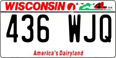 WI license plate 436WJQ