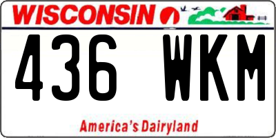 WI license plate 436WKM