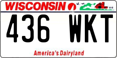 WI license plate 436WKT