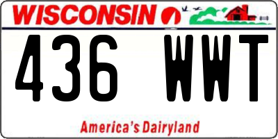 WI license plate 436WWT