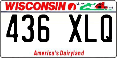 WI license plate 436XLQ