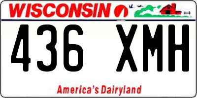 WI license plate 436XMH