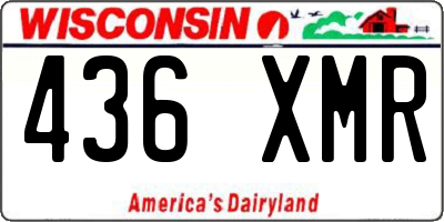 WI license plate 436XMR