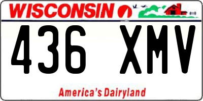 WI license plate 436XMV