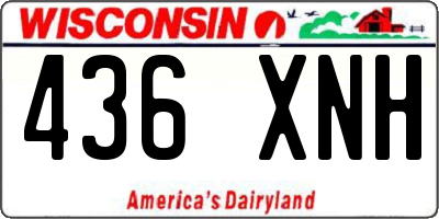 WI license plate 436XNH