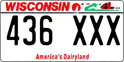 WI license plate 436XXX