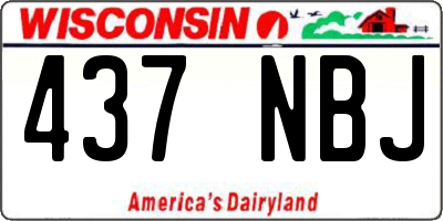 WI license plate 437NBJ