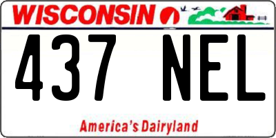 WI license plate 437NEL