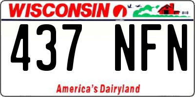 WI license plate 437NFN