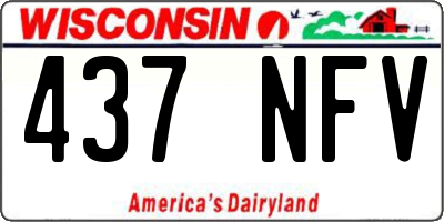 WI license plate 437NFV