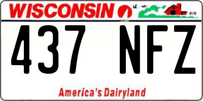 WI license plate 437NFZ