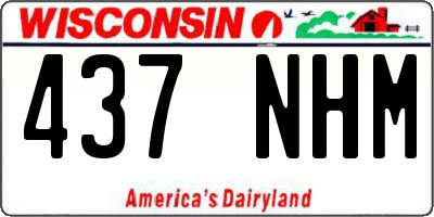 WI license plate 437NHM