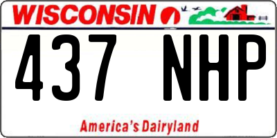 WI license plate 437NHP
