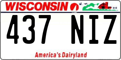 WI license plate 437NIZ