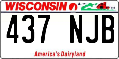 WI license plate 437NJB