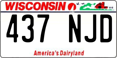 WI license plate 437NJD
