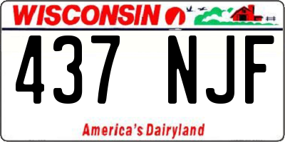 WI license plate 437NJF