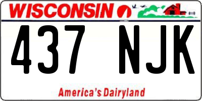 WI license plate 437NJK