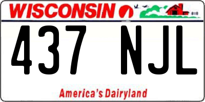 WI license plate 437NJL