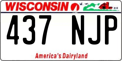 WI license plate 437NJP
