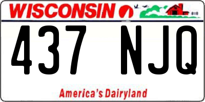 WI license plate 437NJQ
