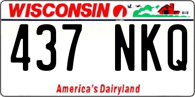 WI license plate 437NKQ