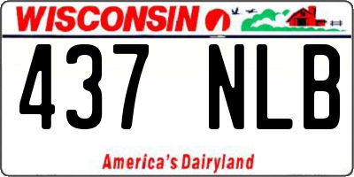 WI license plate 437NLB